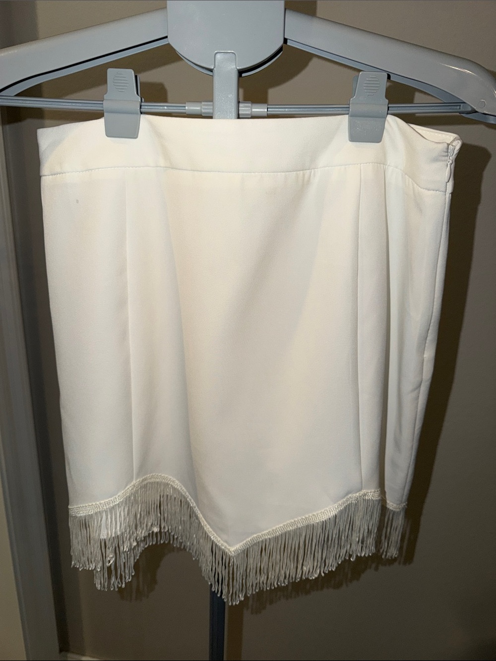 Altar'd State White Fringe Mini Skirt - Picture 4 of 9